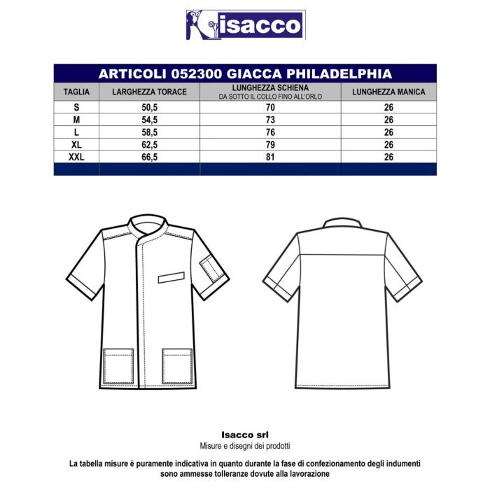 Grafiche Dalla Valle Casacca Philadelphia Isacco Suffisso del
