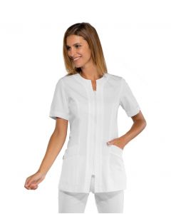 Casacca Aruba Isacco-White-Misto 65% Polyester / 35% Cotone - Mezza Manica-S