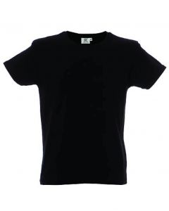 Perth Uomo-Black-100% Cotone Pettinato Slub-M