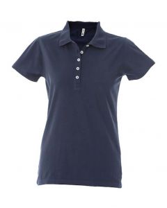 Polo Dubai Lady-100% Cotone Jersey Pettinato-Navy-S