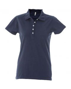 Polo Dubai Lady-100% Cotone Jersey Pettinato-Navy-M