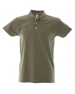 Polo Dubai Uomo-100% Cotone Jersey Pettinato-S-Army Green