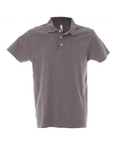 Polo Dubai Uomo-100% Cotone Jersey Pettinato-S-Dark Grey