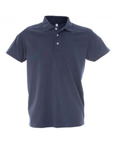 Polo Dubai Uomo-100% Cotone Jersey Pettinato-S-Navy