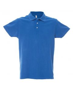 Polo Dubai Uomo-100% Cotone Jersey Pettinato-S-Royal