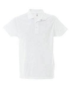 Polo Dubai Uomo-100% Cotone Jersey Pettinato-S-White