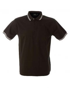 Polo Maiorca Uomo-Black-100% Cotone Jersey Pettinato-S