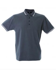 Polo Maiorca Uomo-Dark Grey-100% Cotone Jersey Pettinato-S