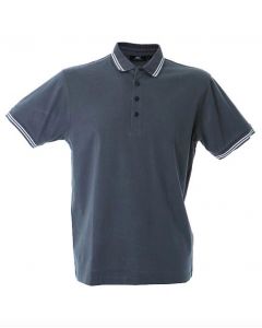 Polo Maiorca Uomo-Dark Grey-100% Cotone Jersey Pettinato-M