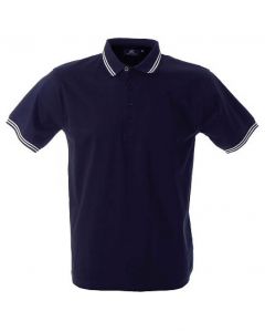 Polo Maiorca Uomo-Navy-100% Cotone Jersey Pettinato-S