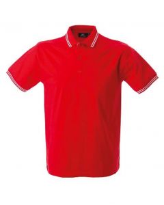 Polo Maiorca Uomo-Red-100% Cotone Jersey Pettinato-S