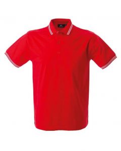 Polo Maiorca Uomo-Red-100% Cotone Jersey Pettinato-XL