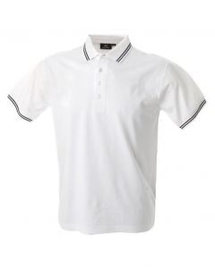 Polo Maiorca Uomo-White-100% Cotone Jersey Pettinato-S