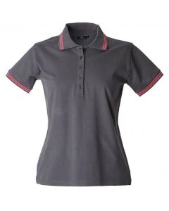 Polo Minorca Lady-Dark Grey-100% Cotone Jersey Pettinato-S