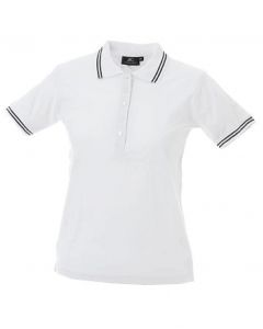 Polo Minorca Lady-White-100% Cotone Jersey Pettinato-S