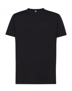 Regular T-Shirt Uomo-Black-100% Cotone-XXL