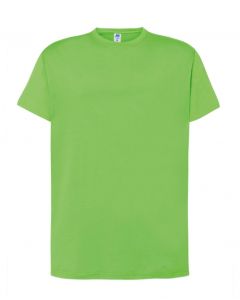 Regular T-Shirt Uomo-Lime-100% Cotone-XS