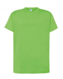 Regular T-Shirt Uomo-Lime-100% Cotone-XS