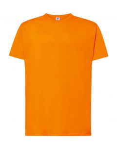 Regular T-Shirt Uomo-Orange-100% Cotone-XS