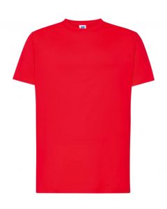 Regular T-Shirt Uomo-Red-100% Cotone-XS